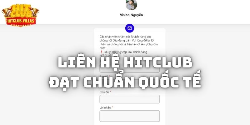 Dịch vụ trao đổi với CSKH Hitclub đạt chuẩn quốc tế